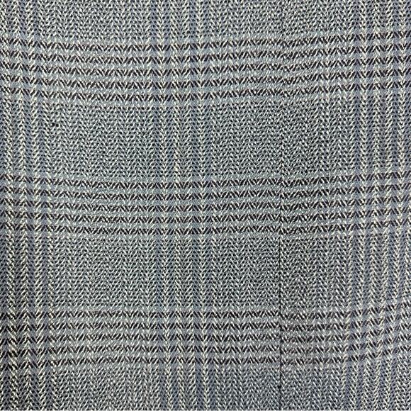 Members Only Mens Plaid Blue Grey Silk Wool Blend Sport Coat Blazer Jacket 44R - Picture 4 of 7